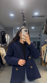 پالتو فوتر زنانه کوتاه ۴ دکمه